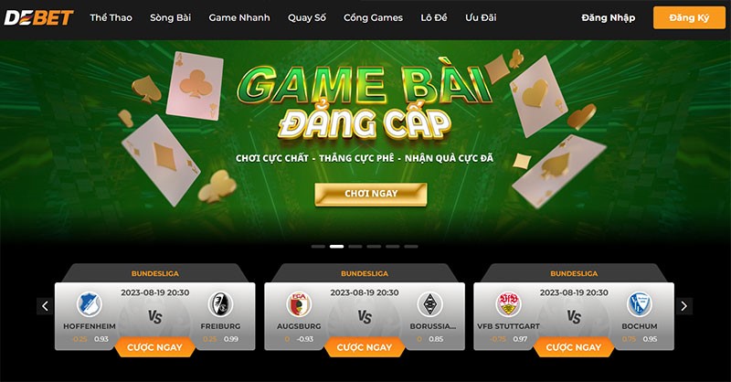 Nhà cái DEBET - Đẳng cấp của nhà cái bóng đá hàng đầu nước Đức