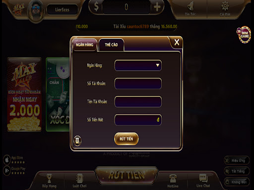 Thao tác nạp tiền qua thẻ cào điện thoại