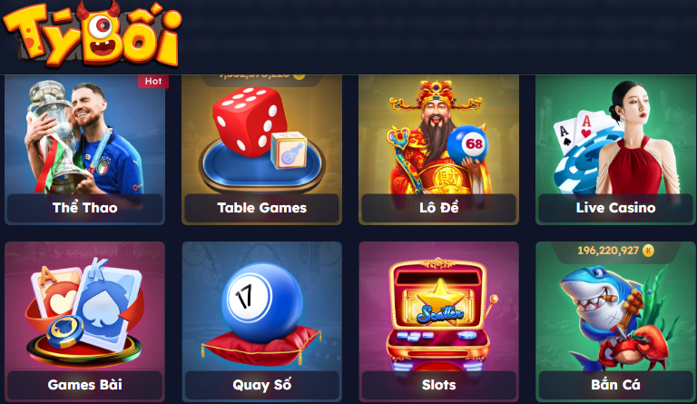 Tyboi – Cổng game đổi thưởng uy tín xanh chín, an tâm trải nghiệm